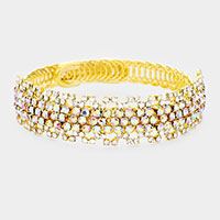 Rhinestone Crystal Pave Evening Bracelet