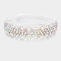 Rhinestone Crystal Pave Evening Bracelet