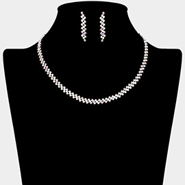 Rhinestone Paved Necklace