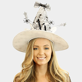 Spider Web Halloween Witch Hat