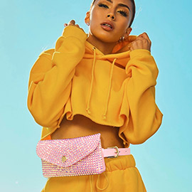 Bling Envelope Belt Bag / Crossbody Bag