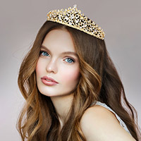 Marquise Stone Accented Princess Tiara
