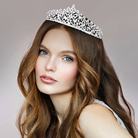 Marquise Stone Accented Princess Tiara