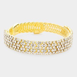 Rhinestone Pave Evening Bracelet