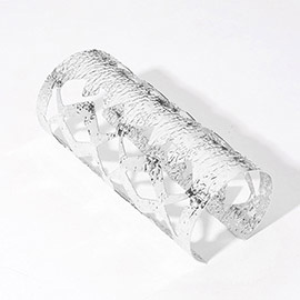 Hammered Metal Cut Out Arm Cuff Bracelet