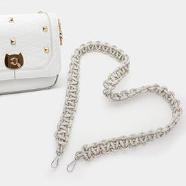 Bling Rhinestone Rope Bag Strap