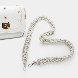 Bling Rhinestone Rope Bag Strap