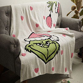 Multi Heart Green Monster Blanket