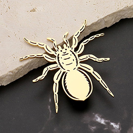 Stainless Steel Cut Out Spider Pin Brooch