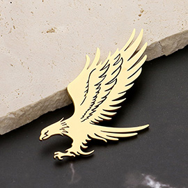 Stainless Steel Cut Out Eagle Pin Brooch