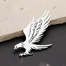 Stainless Steel Cut Out Eagle Pin Brooch