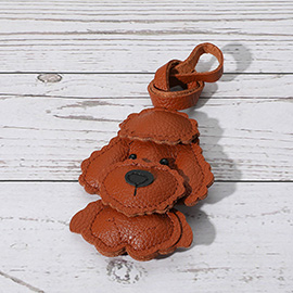 Faux Leather Dog Bag Charm