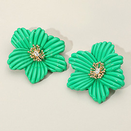Oversized Resin Flower Earrings