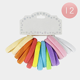 12 Set of 16 - Basic Ponytail Hair Bands