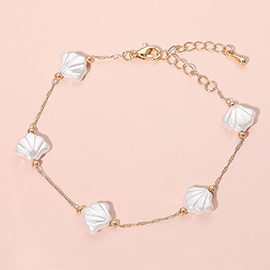 Shell Charm Dainty Beach Inspired Bracelet