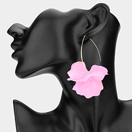 Resin Petal Drop Earrings