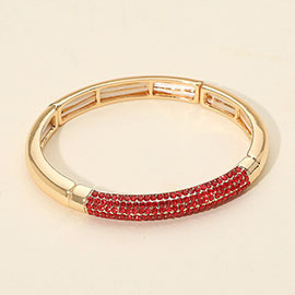 Rhinestone Embellished Stretch Bracelet