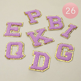 26PCS - Iron On Decorative Monogram Applique Patch