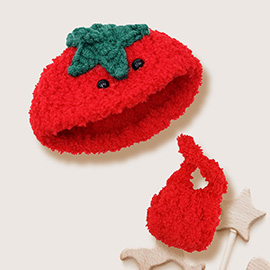 Mini Doll Strawberry Hat and Bag Set