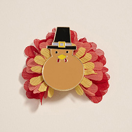 Thanksgiving Turkey Pin Brooch