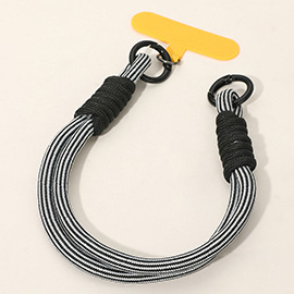 Candy Color Double Loop Phone Wrist Strap / Keychain