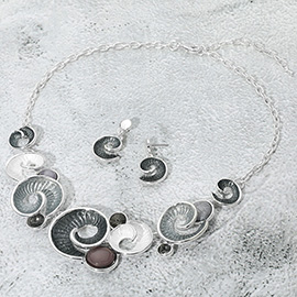 Colorful Swirl Statement Necklace