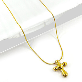 Stainless Steel Cross Pendant Necklace