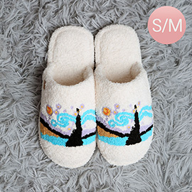 Painting Embroidered Soft Home Indoor Floor Slippers